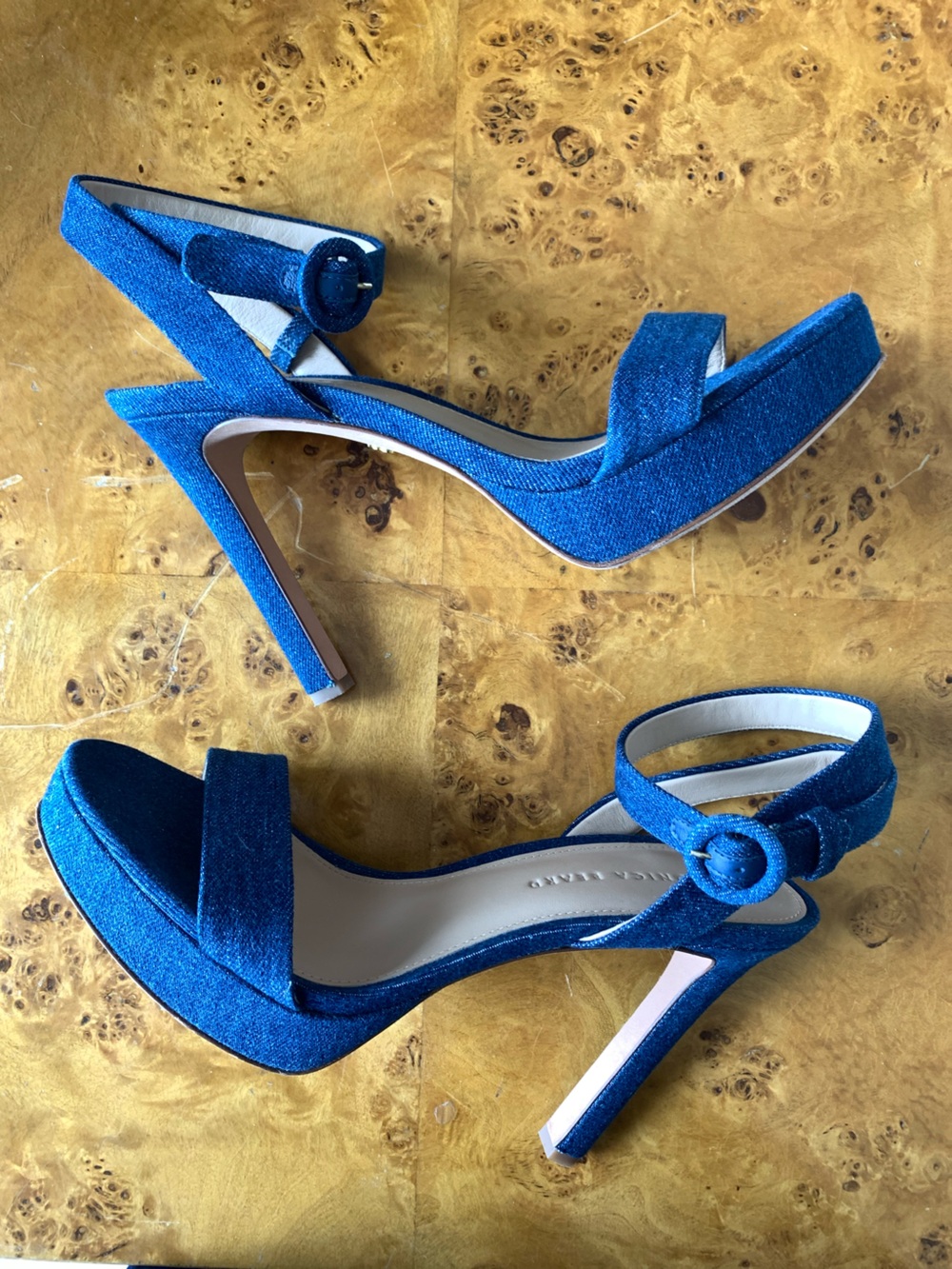 Veronica Beard Denim Darcelle Heels size 9